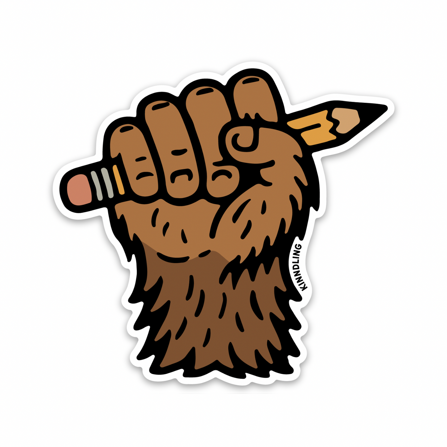 Bigfoot Pencil • Sticker
