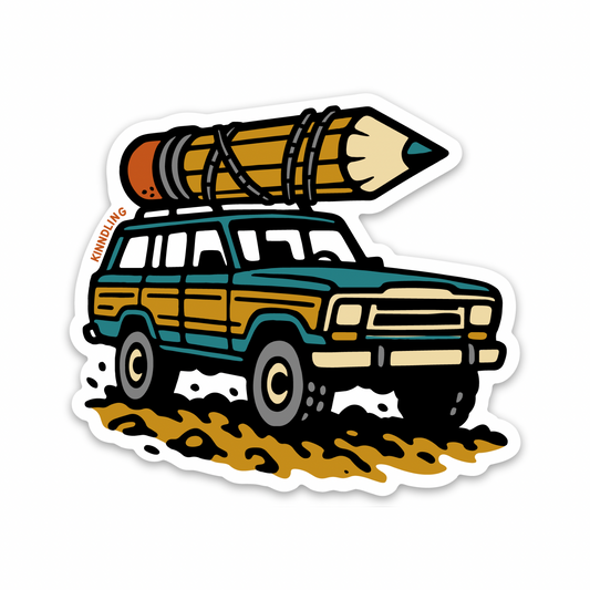 Car Pencil • Sticker