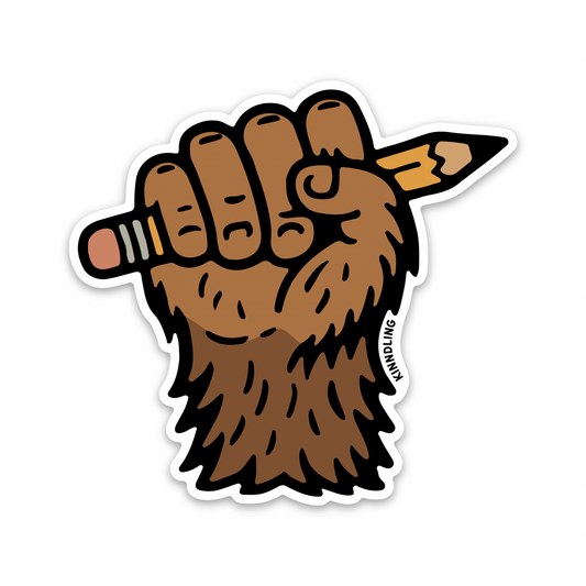 Bigfoot Pencil • Sticker
